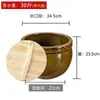 Jarra de Fermentación Especializada para Elaborar Vino de Arroz, Recipiente Casero Tradicional para Vino de Arroz, Jarra de Cerámica para Hacer Vino de Arroz Dulce