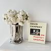27 Ramos Pequeños de Flores Artificiales de Peonía con Juego de Jarrón para Decoración del Hogar, Flores para Bodas, Ramo de Flores de Seda para Mesa de Comedor al por Mayor