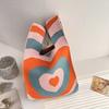 Bolso de mano para mujer, nuevo, con diseño de animales, estilo japonés y coreano, combinable con todo, tejido para exteriores.