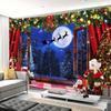 Suministro directo de fábrica nuevo árbol de Navidad tapiz cálido decoración del hogar tela colgante tela de fondo Amazon