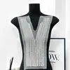 Acabamento de Corrente de Renda Solúvel em Água com Lantejoulas Pesadas e Fio Prata para Roupas, Vestidos de Noiva e Enfeites de Decote