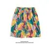 Shorts Casuales de Hawái para Hombre Estilo Hong Kong Sueltos Combinan con Todo Shorts de Flores Vacaciones en la Playa Combinan con Todo Pantalones de Pareja Modernos