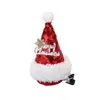Decoraciones navideñas pasador para el pelo de niños lindos accesorios para el pelo pasador lentejuelas sombrero de Navidad clip de sombrero pequeño