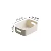 Caixa de Armazenamento de Cosméticos Domésticos Cesto de Armazenamento de Lanches de Mesa Cesto de Armazenamento para Cozinha Banheiro Caixa de Armazenamento de Plástico Diversos