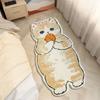 Alfombra de cachemira de dibujos animados linda resistente a las manchas y fácil de cuidar manta de noche sala de estar antideslizante absorbente manta aislante suministro directo de fábrica