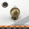 Manija de Armario Estilo Antiguo de Latón Bronce Francés Vintage para Puerta de Mueble Cajón de Gabinete de un Solo Agujero