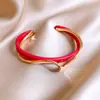 Pulsera Geométricamente Manchada de Resina Dopamina Colorida, Lujo Ligero, Pulsera de Nicho de Gama Alta, Pulsera Versátil Transfronteriza Europea y Americana