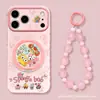 Pulseira do Bob Esponja Adequada para Capa de Celular Apple 17promax iphone15 com Suporte 16 Desenho Animado Fofo 14