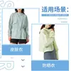 Tecido de Roupa de Pele Personalizado 40D Nylon Elástico em Quatro Direções Anti-UV UPF50+ Respirável Secagem Rápida Proteção Solar Roupas Corta-Vento