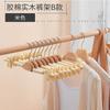 Percha de Madera Maciza con Esponja para Suéteres, Percha de Madera Antideslizante para Ropa de Lana, Percha para Tienda de Ropa, Tendedero