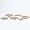 Virutas de Madera Cortadas con Láser, Forma Aleatoria Madera DIY Material de Tronco Corte Artesanía de Madera Colgantes Decoración del Hogar