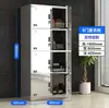 Armario para empleados de acero inoxidable 304 con tapa inclinada para fábrica de alimentos, gabinete de almacenamiento para taller libre de polvo con cerradura, armario de vestidor para baño