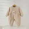 Mameluco fino de algodón con conejito para bebé, 3-12 meses, primavera y otoño, para bebés niñas, body, pijama de capa base, ropa exterior
