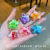 Mini Garrafa de Areia em Formato de Coração Chaveiro Líquido Pó de Amor Pingente Pen Drive Pequeno Pingente Acessórios de Injeção de Óleo PVC