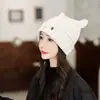 Gorro Feminino Quente para Primavera e Outono com Circunferência de Cabeça Grande, Chapéu de Tricô Versátil para Afinar o Rosto e Proteger as Orelhas