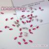 Diamante de Arte de Uñas de Circonita Roja de Fondo Plano Circonita Mini Roja Rosa Mezclada Fondo Plano Rojo Ciruela Marquesa Gota de Agua Joyería para Arte de Uñas