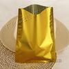 Bolsa plana de aluminio mudo dorado impreso máscara bolsa de plástico bolsa para embalaje de alimentos bolsa compuesta de papel de aluminio