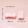 Móveis de Coelhinho Rosa Fofo Acessórios de Resina Casa de Boneca Acessórios de Decoração DIY Adereços de Layout de Cena Atacado