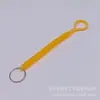 Estoque Disponível de Correntes de Mola para Chaveiros de Plástico, Cordas Elásticas Retráteis, Bolas de Bater de Brinquedo, Cordas Anti-Queda, Cordões com Bolas Piscantes
