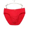 Calzoncillos de algodón tipo triángulo para hombre, holgados y transpirables, ropa interior roja para mediana edad y ancianos, adecuados para el año zodiacal, calzoncillos rojos 100% algodón