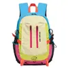 Mochila patchwork color block, adequada para caminhadas ao ar livre, viagens, deslocamento diário, leve, portátil, grande capacidade, ideal para viagens curtas