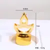 Luz de Vela Led Dorada de Hierro Transfronteriza Estrella Luna Velita Pequeña Decoración de Escritorio Luz Decorativa Luz de Atmósfera Festiva