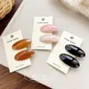 Pinza para el Cabello de Acetato Coreana, Pinza para Flequillo, Pinza Lateral, Pasador Ovalado de Moda, Pinza de Pato, Accesorio para el Cabello, Adorno para el Cabello para Mujeres