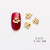 Accesorios de Manicura Transfronterizos Nuevos Productos de Manicura de Aleación Cruz Amor Perla Metal Manicura Pegatinas de Diamantes para Uñas Venta al por Mayor