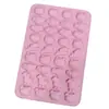 En Stock 36 Formas Consecutivas de Animales Mascotas Lindas Molde de Silicona Molde de Chocolate Molde para Hornear Pasteles Molde para Pegamento
