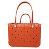 Bolsa de Playa Eva en Stock, Bolsa Perforada de Gran Capacidad, Amigable para Bricolaje, Bolsa Tote de Almacenamiento para Viajes a la Playa, Bolsa de Silla Portátil para Mujeres