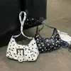 Bolso de hombro para axila de mujer 2026, dulce, moderno, simple, estilo coreano, nuevo modelo de verano, adecuado para ir al trabajo, diseño único de lunares, alto valor estético