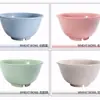 Tigela de Palha de Trigo para Arroz Tigela de Plástico Tigela de Salada Grande Antiderrapante Tigela Japonesa para Sopa de Macarrão Tigela Aprofundada para Ramen