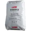 PC Shandong Luxi Chemical 1609T-11 grado para moldeo por inyección y extrusión lámparas de iluminación transparentes fondo azul claro marca