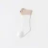 Calcetines de bebé verano malla fina sin costuras en los dedos del pie para recién nacidos y niños pequeños calcetines de algodón de longitud media anti-mosquitos verano