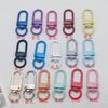 Llavero con hebilla de metal color caramelo para perro, hebilla de puerta en forma de U con forma de U, gancho para bolso, colgante, accesorios de joyería DIY