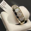 Desejo Novo Olho de Cavalo Redondo Zircon Banhado A Ouro 18K Cor Anel De Separação Europeu E Americano De Luxo Gem Anel De Casamento