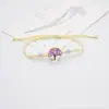 Ventas Directas de Fábrica Flores de Encaje de Gipsofila Árbol Pequeño Pulsera de Flores Secas Pulsera de Cerámica Jingdezhen Fresca y Dulce Pastoral