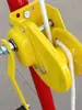 Trampolín Bungee para Niños con Manivela Marco de Acero Accesorios para Trampolín Trampolín Cuadrado Dispositivo Elevador Manivela Automática de Bloqueo de Lujo