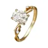 Yincheng Aliexpress Nueva Sucursal Transfronteriza Anillo Moda Femenina Gota de Agua Circonita Joyería Anillo de Flor Venta Directa
