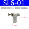 Conector de Engate Rápido para Tubo de Ar Tipo L Válvula Borboleta Válvula de Controle de Velocidade Conector de Válvula Reguladora de Metal Lsa/Sl6-01/Sl8-02