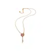 Collar Colgante Llave de Amor de Circonita Cadena de Suéter Linda Dulce Nicho Cadena de Suéter Lujo Ligero Simple de Gama Alta Collar Venta al por Mayor