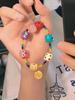 Pulseira de Miçangas Monstro Morango Yamano com Cordão Trançado Presente de Aniversário para Namorada Casal Fofo Transferência de Vida Leoa Feminina