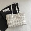 Saco de Sentido High-end Feminino 2024 Nova Moda All-match Bolsa de Ombro Portátil Commuter Saco de Grande Capacidade