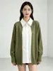 Camisa de Retazos Simple Estilo Coreano Tejido de Punto Falso de Dos Piezas Otoño/Invierno 2026 Nuevo Diseño de Tendencia Cárdigan de Manga Larga
