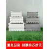 Mesa de chá pequena estilo Zen base de castiçal de pedra incensário frente de túmulo ao ar livre para queimar incenso Mármore Branco Pedra Verde Ornamento Retangular