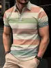 Comércio Exterior Exclusivo Masculino Casual Manga Curta Digital 3D Manga Curta Camisa POLO Dropshipping Atacado