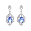 Brincos Elegantes Liyu Design Geométrico Retro Microcravejados com Zircônia Nicho Acessível Luxo High-End Brincos para Vestido de Jantar