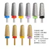 Cabeça Redonda de aço tungstênio dente cruzado cabeça de polimento para unhas broca para remover unhas remoção de pele morta ferramenta para unhas com broca para máquina de unhas