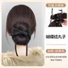 Peluca de Moño Bajo con Pinza de Garra para Mujer, Lazo de Mariposa, Moño Postizo, Herramienta Natural Esponjosa para Recogido, Extensiones de Peluca