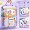 Bolsa de Clasificación de Temas en Forma de L, Bolsa Transparente Portátil para Documentos, Bolsa de Libros de Malla con Apertura Grande, Bolsa para Exámenes, Bolsa de Almacenamiento para Exámenes